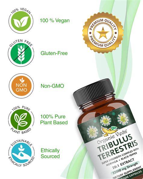 Tribulus Terrestris Max Strength Capsules - Organicveda