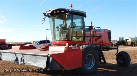 2017 Massey Ferguson Wr9860 Windrower In Gruver Tx Item Di0768 Sold Purple Wave