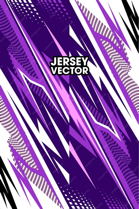 Premium Vector Abstract Violet And White Jersey Design Idea