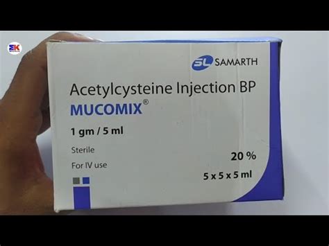 Mucomix Injection Acetylcysteine Injection Mucomix Injection Uses