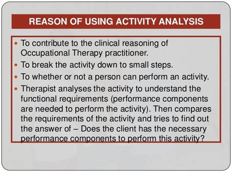 Activity Analysis