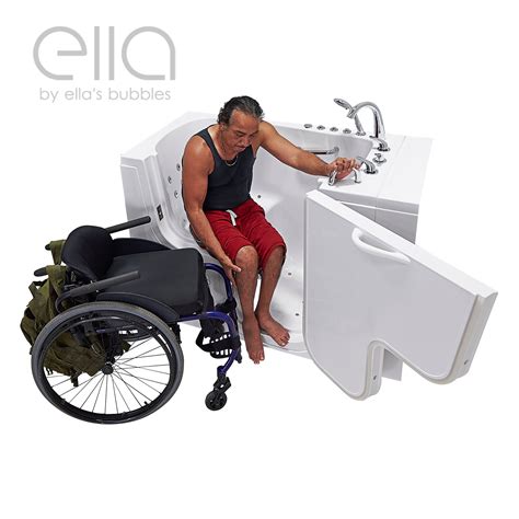 Wheelchair Transfer Bathtubs | Ella's Bubbles Walk In Tubs