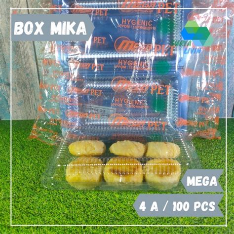 Jual Box Mika Kotak Kue Makanan A Bening Mega Shopee Indonesia