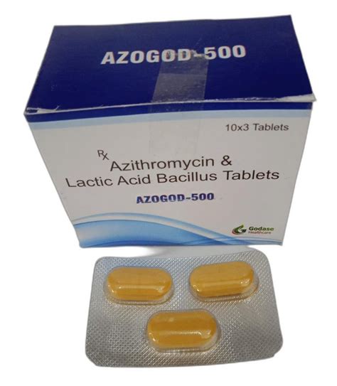 Azogod Azithromycin Lactic Acid Bacillus Tablets Mg At Rs