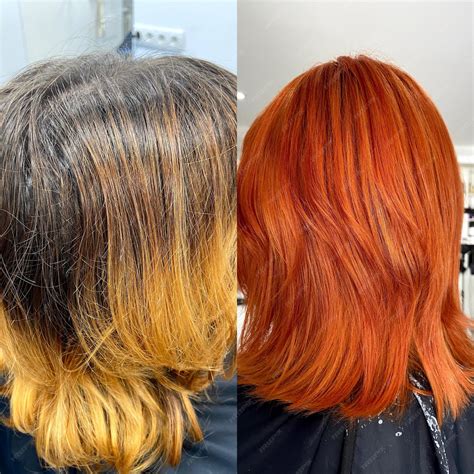 Premium Photo | Beautiful hair. hair coloring. dyed hair in a beauty ...