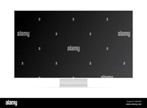 K Tv Flat Screen Lcd Or Oled Plasma Realistic Illustration Blank