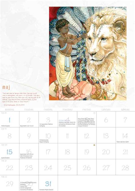 Iskcon Kalender Denmark Nyt Fra Hare Krishna