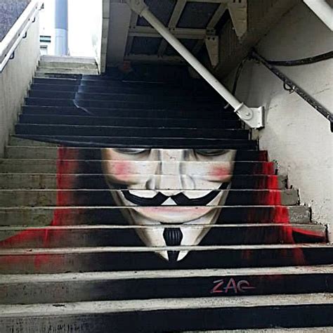 Anonymous by ZAG in Brest, France | STREET ART UTOPIA