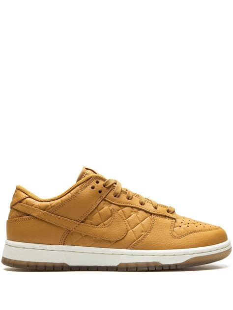 Nike Dunk Low Quilted Wheat Sneakers Farfetch