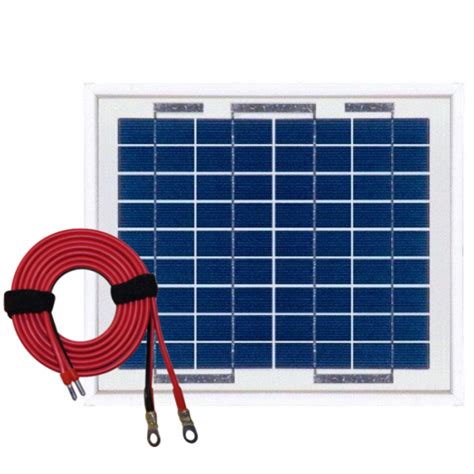 Panneau solaire polycristallin 5W 12V avec câble 2m50 à 27 00