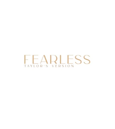 Fearless taylor's Version Logo PNG Taylor Swift - Etsy Canada