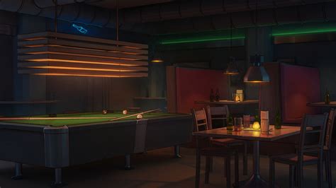 Artstation Visual Novel Backgrounds Bar And Cafe