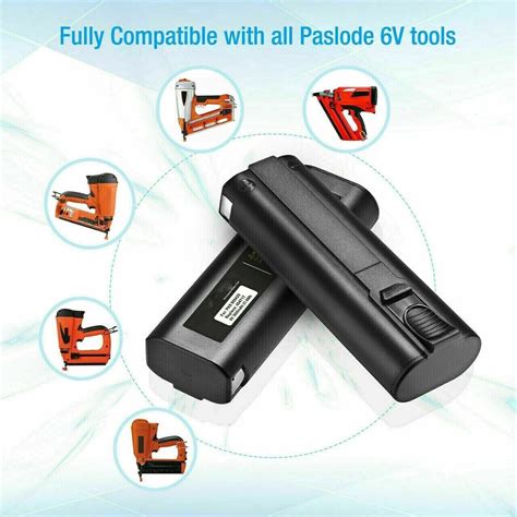 2 PACK 4 8Ah For Paslode Impulse 6V 404717 Ni MH Battery Nailer 900400