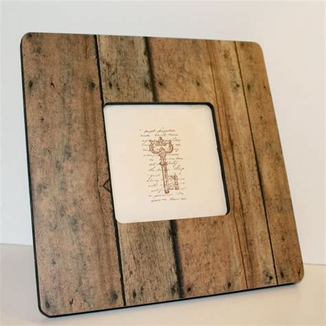 Rustic Frame Picture Frame Photo Frame Decoupaged Frame Etsy Rustic