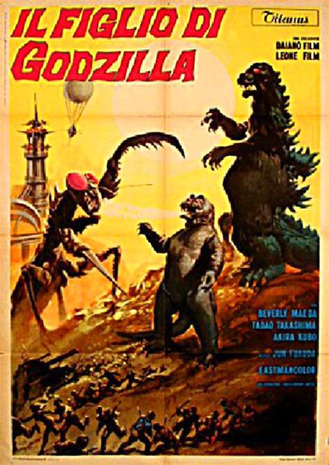 Son Of Godzilla Original Italian Due Fogli Movie Poster