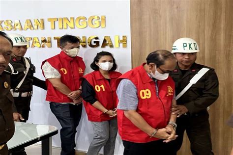 Kejati Kalteng Tahan Tiga Tersangka Dugaan Korupsi Bok Dinkes Barsel