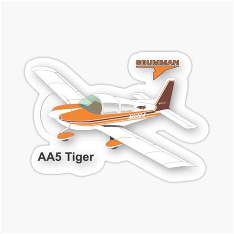 "Grumman AA5B Tiger" Sticker for Sale by GregThompson | Redbubble