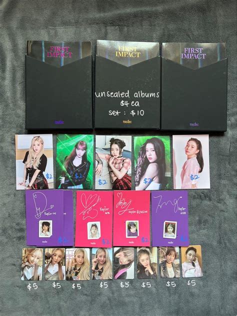 Wts Kep Er First Impact Album Photocards Inclusions Hobbies Toys