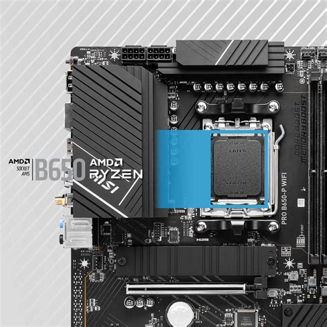 MSI PRO B650-P WIFI AM5 AMD B650 SATA 6Gb/s DDR5 Ryzen 7000 ATX ...