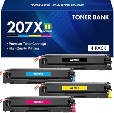 Toner Bank Pack 207X 207A Tonerkartusche Multipack für HP Color