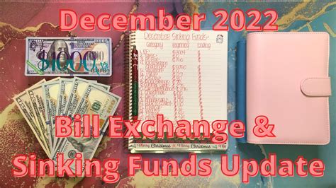 Bill Exchange Sinking Funds Update December 2022 Dave Ramsey