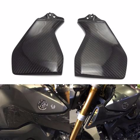 For Yamaha Mt Real Carbon Fiber Gas Tank Side Cover Trim Fairing For