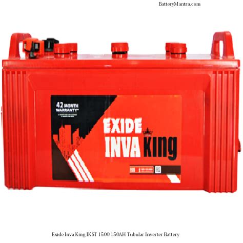 Buy Exide Inva King IKST1500 150AH Tubular Inverter Battery At Best