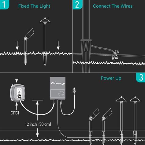 Malibu Low Voltage Landscape Lights Kit Outdoor Pathway Lighting 12v S Venus Manufacturing