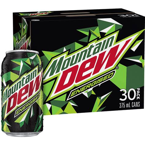 Mountain Dew Energised Soft Drink Multipack Cans Ml X Pack