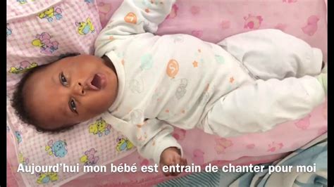 Aujourdhui mon bébé est entrain de chanter pour moi YouTube