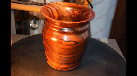 Woodturning With The Naked Turner Ironwood Vase YouTube