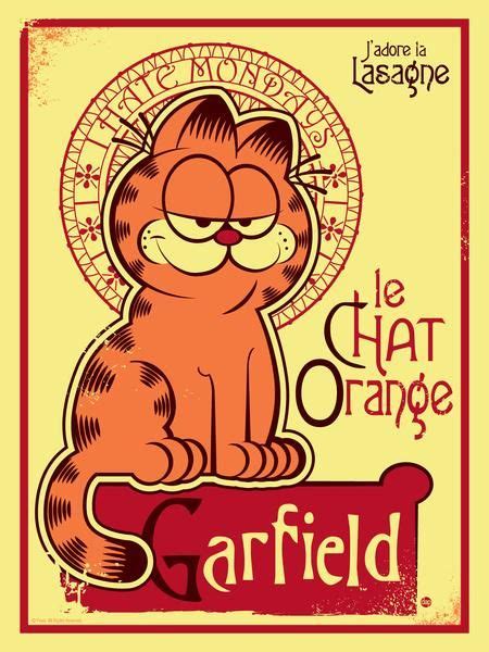 Garfield X Dave Perillo X Bottleneck Le Chat Orange Print Release In