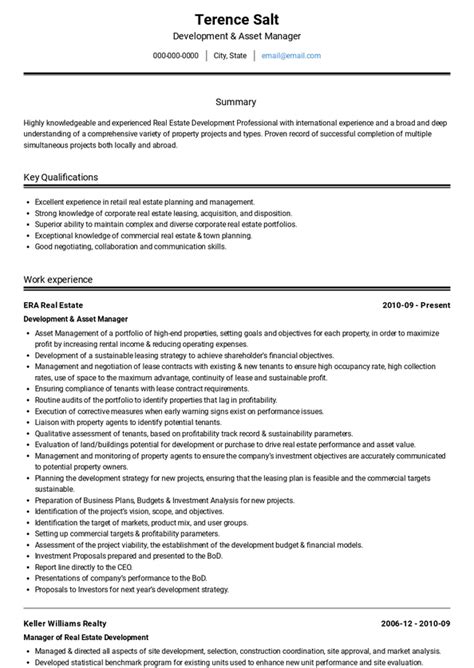 Real Estate No Experience Resume Examples Samples