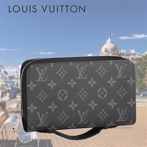 Louis Vuitton ルイヴィトン エクリプス ジッピーxl ラウンドファスナー 長財布 トラベルポーチ M61698 ブラック メンズ By