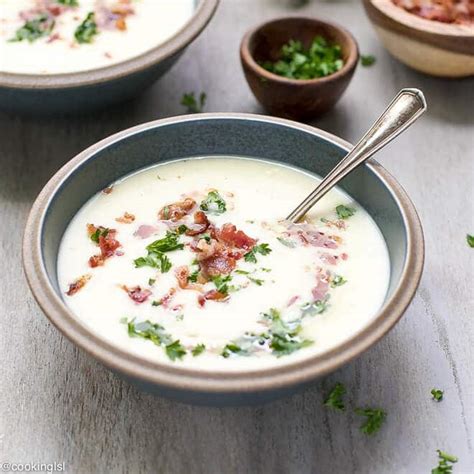 Creamy Leek And Potato Soup With Bacon Recipe Cooking Lsl