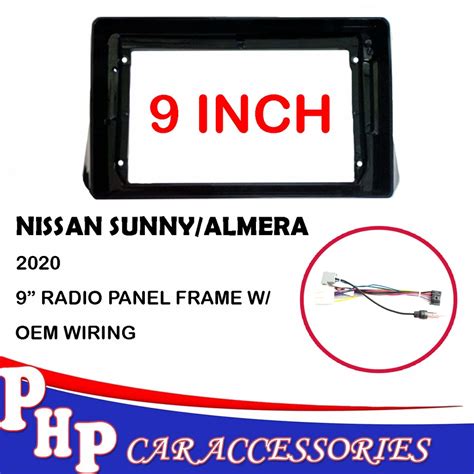 9 Inch Car Fascia For Nissan Sunny Almera 2020 Head Unit Fascia Radio