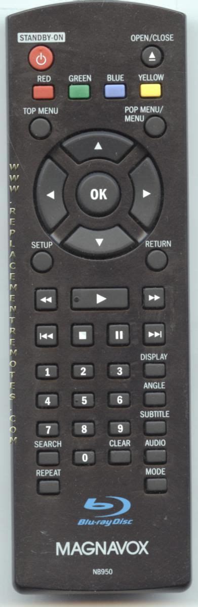 Buy Magnavox Nb950 Nb950ud Blu Ray Dvd Player Remote Control