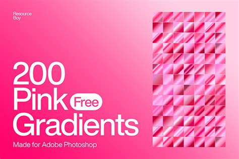 200 Pink Photoshop Gradients (FREE) | Resource Boy