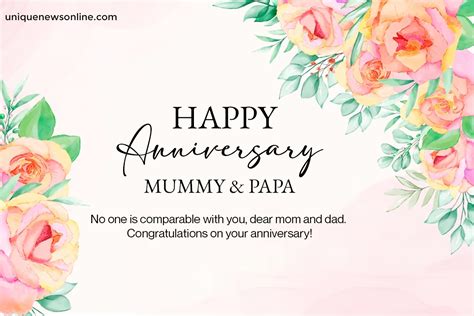 Happy Marriage Anniversary Wishes For Mummy And Papa Wedding