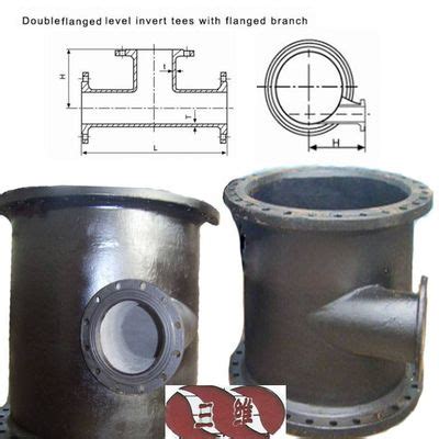 Ductile Iron Pipe Fitting All Flanged Lever Invert Tee ZHUCHENG THREE