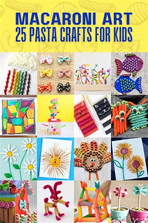 Macaroni Art 25 Pasta Crafts Kids Will Love In 2024 Pasta Crafts