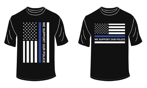 We Support Our Police T Shirt Design 13819939 Vector Art At Vecteezy