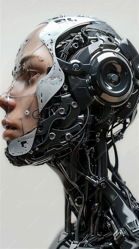 premium photo cybernetic creature blurring boundaries