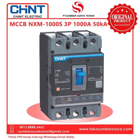 Jual MCCB NXM 1000S NXM1000S 3P 1000A Chint Jakarta Pusat SUMBER