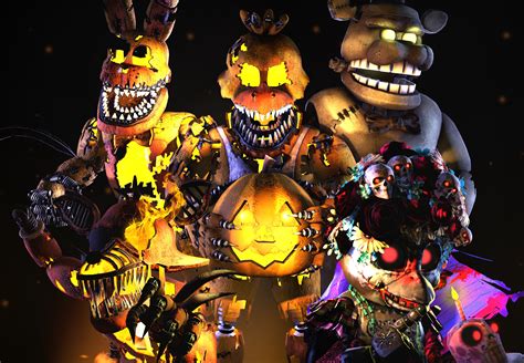 [sfm Fnaf] Halloween Guys By Ultimaterekord302 On Deviantart