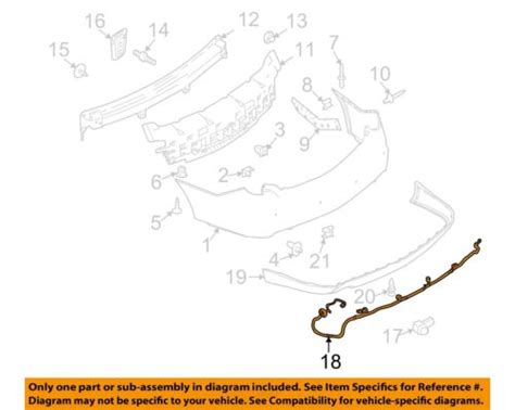 Lincoln FORD OEM 2012 MKS Rear Bumper Wire Harness CA5Z15K868C EBay