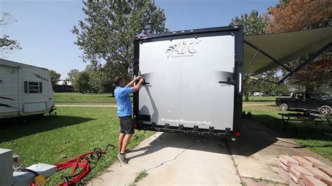 Atc Toy Hauler Tutorial All Aluminum Ramp Door Youtube