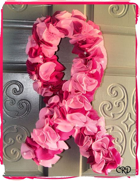 Pink Breast Cancer Awareness Ribbon Wreath By Charleerosedesigns Craftjuice Handmade Social