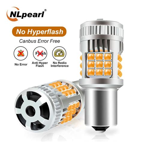 Nlpearl 52W 2PCS 1156 Ba15S P21W Led Bau15S Py21W T20 7440 W21W 7443