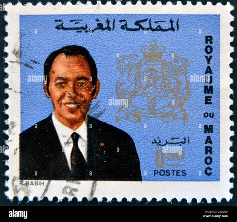 Morocco Circa Stamp Printed In Morocco Shows King Hassan Ii